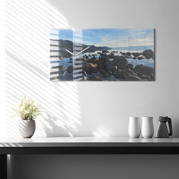 Reloj de cristal horizontal Vista del mar