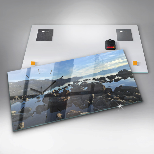 Reloj de cristal horizontal Vista del mar