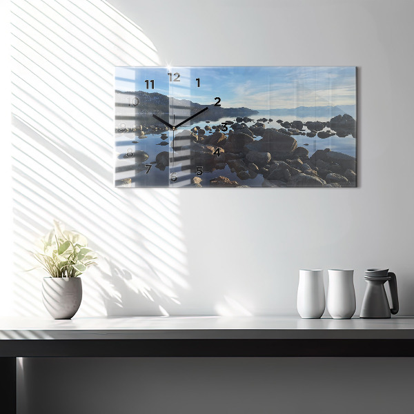 Reloj de cristal horizontal Vista del mar