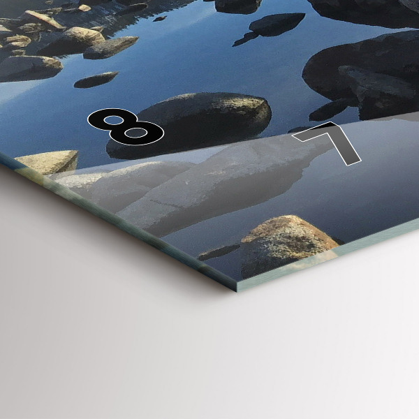 Reloj de cristal horizontal Vista del mar