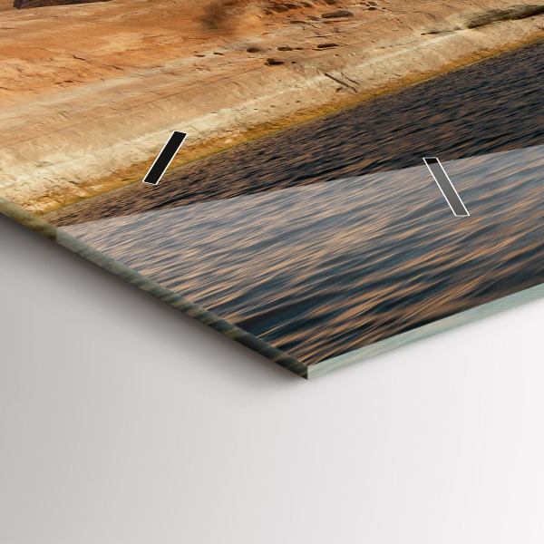 Reloj de cristal horizontal Persona sobre esquís acuáticos