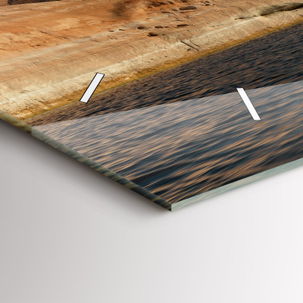 Reloj de cristal horizontal Persona sobre esquís acuáticos