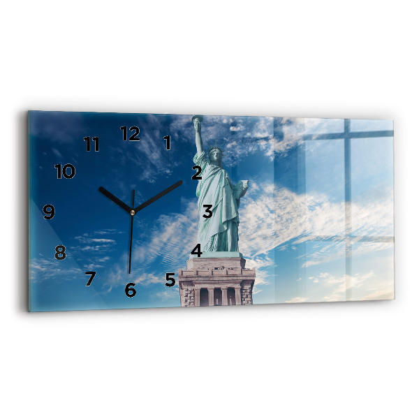 Reloj de cristal horizontal Estatua de la Libertad Nueva York