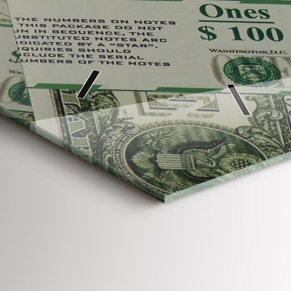 Reloj horizontal 1 dólar estadounidense