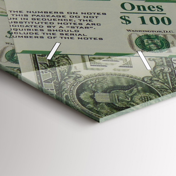 Reloj horizontal 1 dólar estadounidense