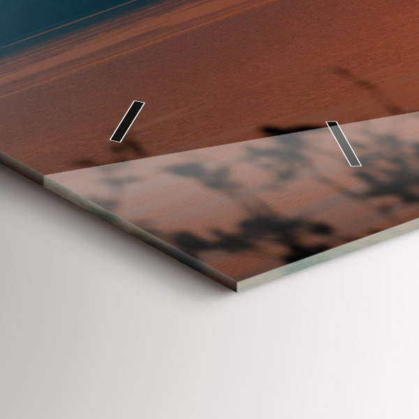 Reloj horizontal Lago Balaton al atardecer