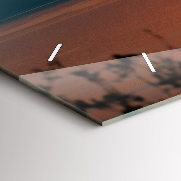 Reloj horizontal Lago Balaton al atardecer