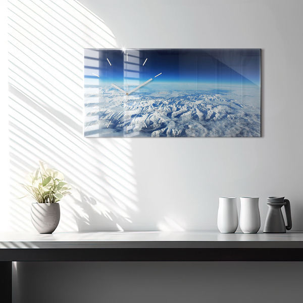 Reloj horizontal Barco de pesca en el puerto