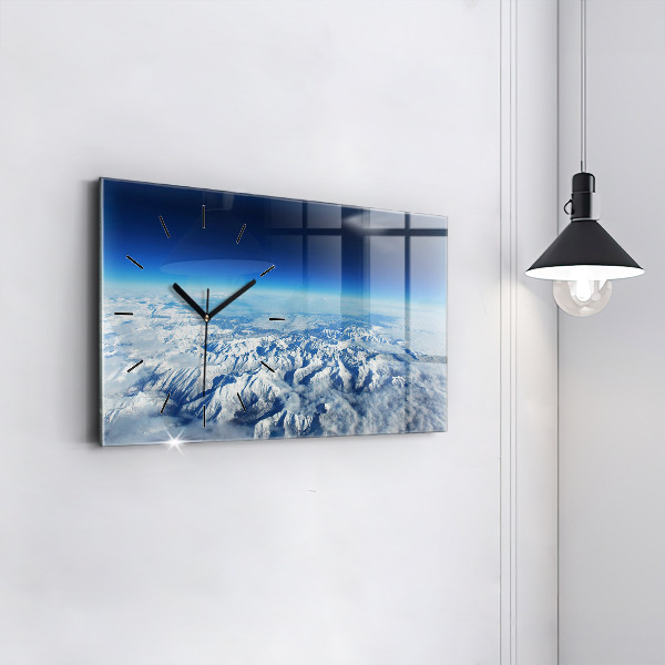 Reloj horizontal Barco de pesca en el puerto