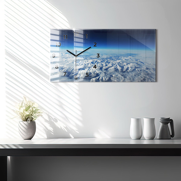 Reloj horizontal Barco de pesca en el puerto