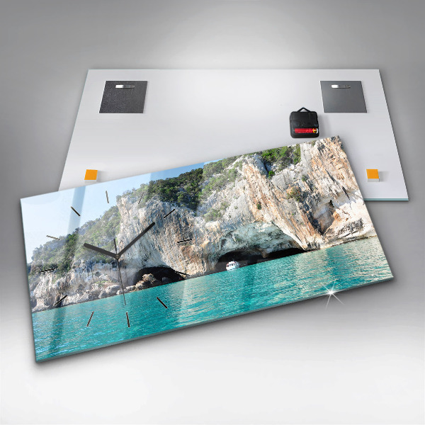 Reloj de cristal horizontal Cueva submarina