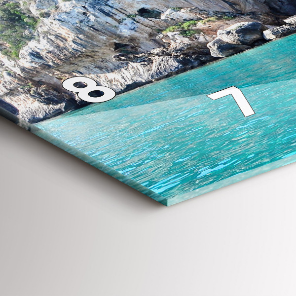 Reloj de cristal horizontal Cueva submarina