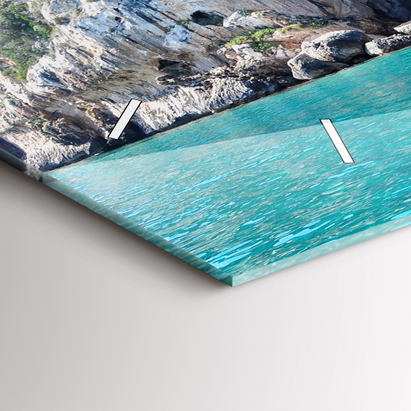 Reloj de cristal horizontal Cueva submarina