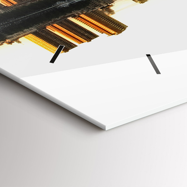 Reloj horizontal Ciudad junto al río