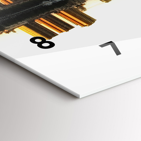 Reloj horizontal Ciudad junto al río