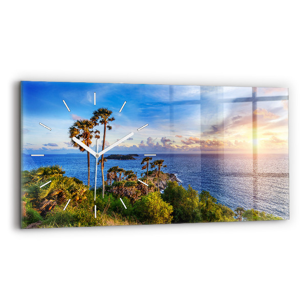 Reloj de cristal horizontal Phuket en Tailandia
