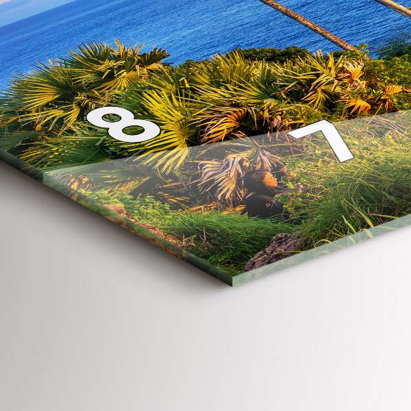 Reloj de cristal horizontal Phuket en Tailandia