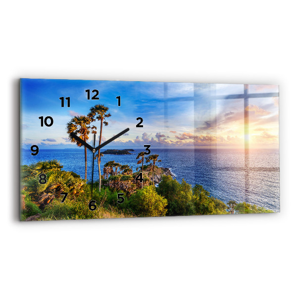 Reloj de cristal horizontal Phuket en Tailandia
