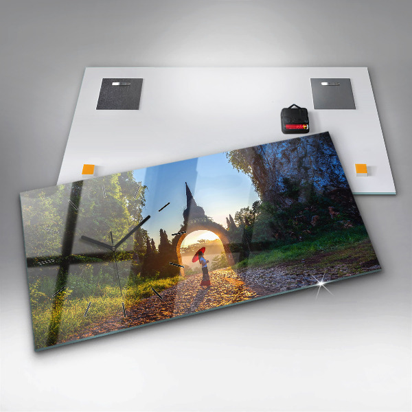 Reloj horizontal Parque Surat Thani Tailandia