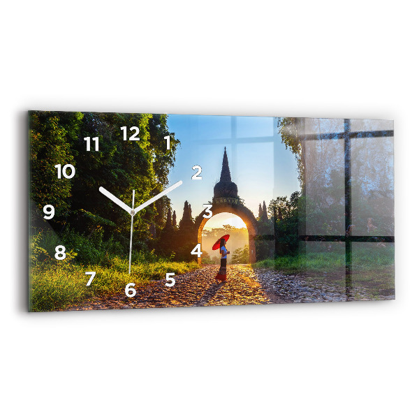 Reloj horizontal Parque Surat Thani Tailandia