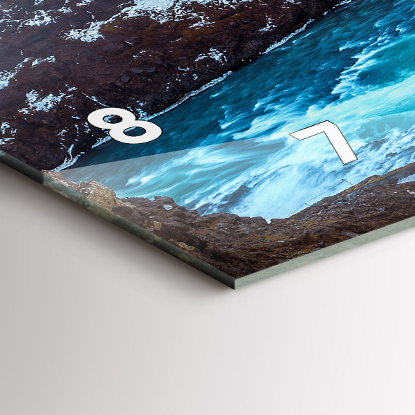 Reloj horizontal Cascada de Gullfoss en Islandia