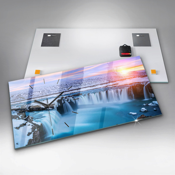 Reloj horizontal Cascada de Godafoss Islandia