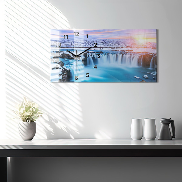 Reloj horizontal Cascada de Godafoss Islandia