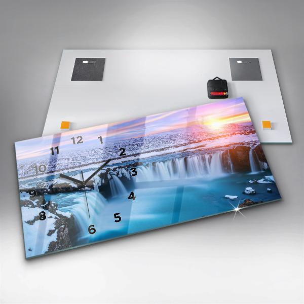 Reloj horizontal Cascada de Godafoss Islandia