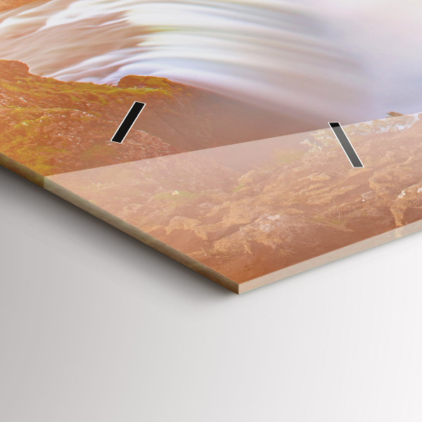 Reloj de cristal horizontal Godafoss en Islandia