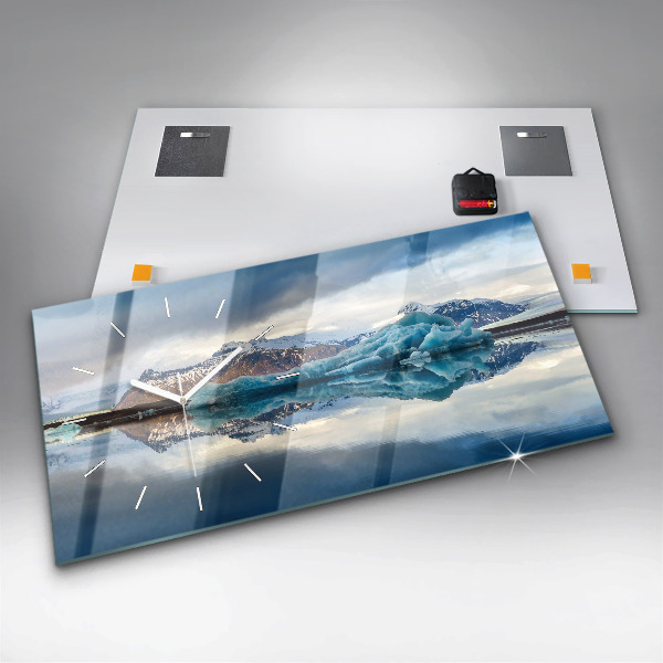 Reloj de cristal horizontal Lago Jokulsarlon Islandia