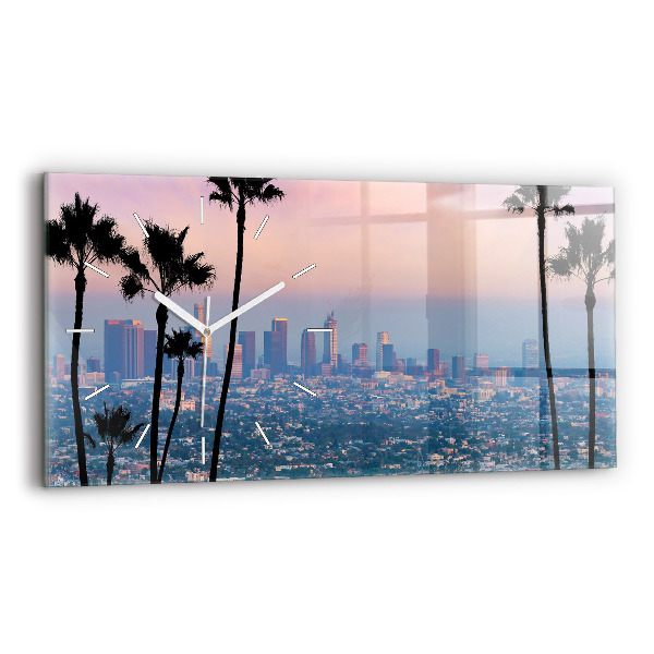 Reloj horizontal Puesta de sol en Los Ángeles