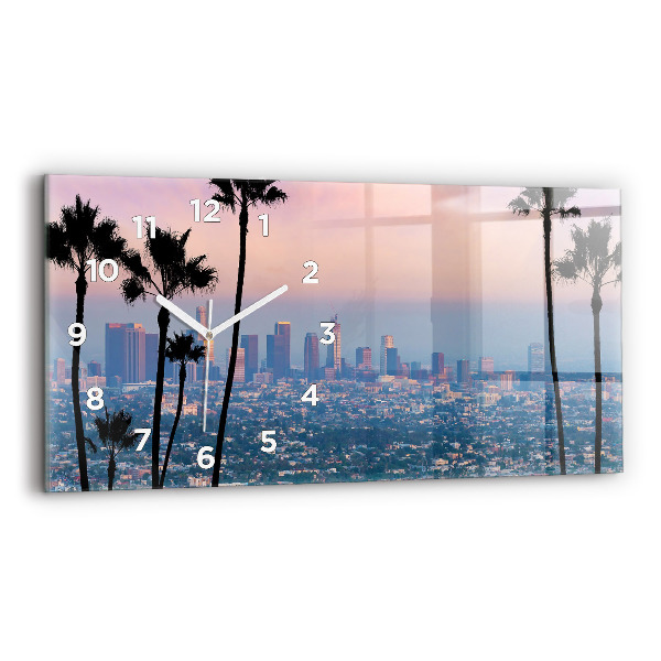 Reloj horizontal Puesta de sol en Los Ángeles