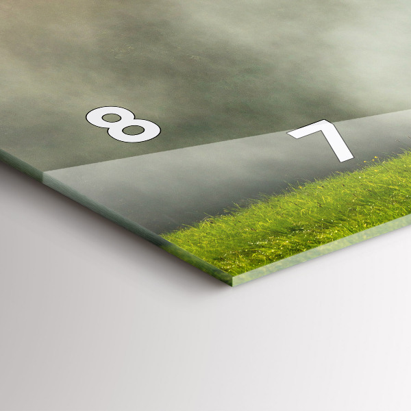 Reloj de cristal horizontal Paisaje de montaña