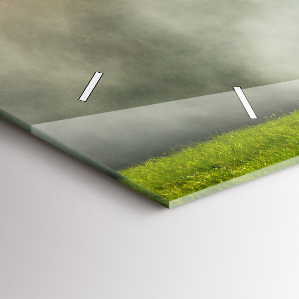 Reloj de cristal horizontal Paisaje de montaña