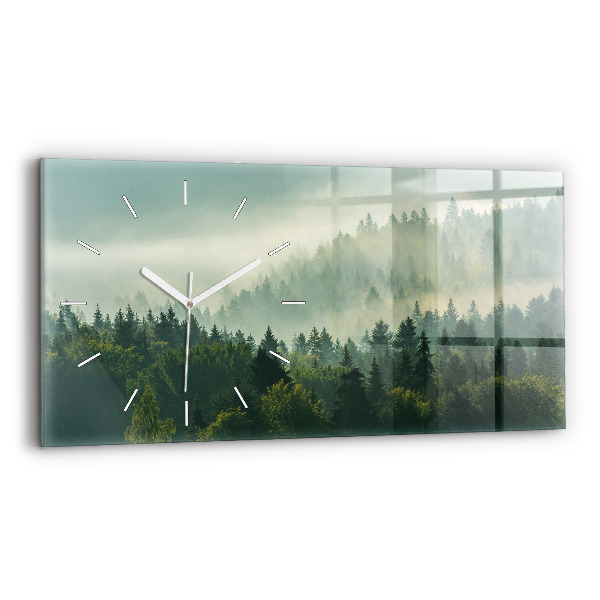 Reloj de cristal horizontal Amanecer Beskids