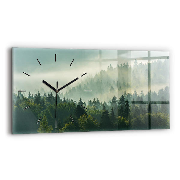 Reloj de cristal horizontal Amanecer Beskids