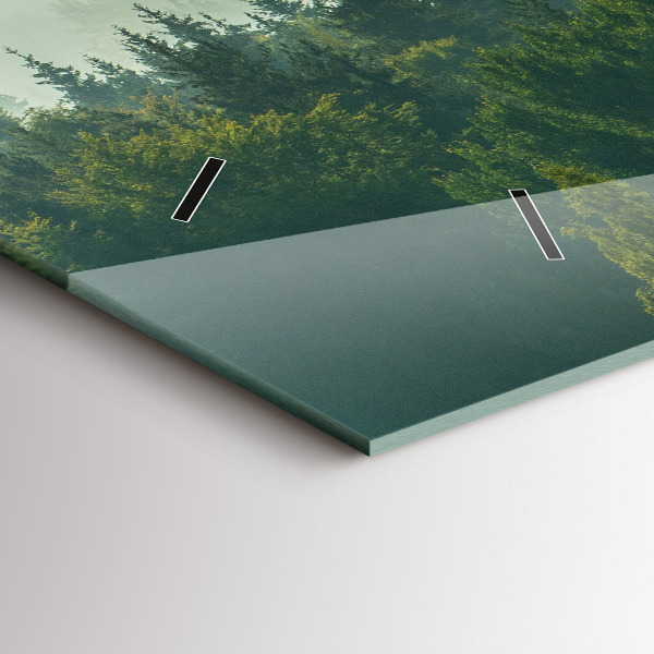 Reloj de cristal horizontal Amanecer Beskids