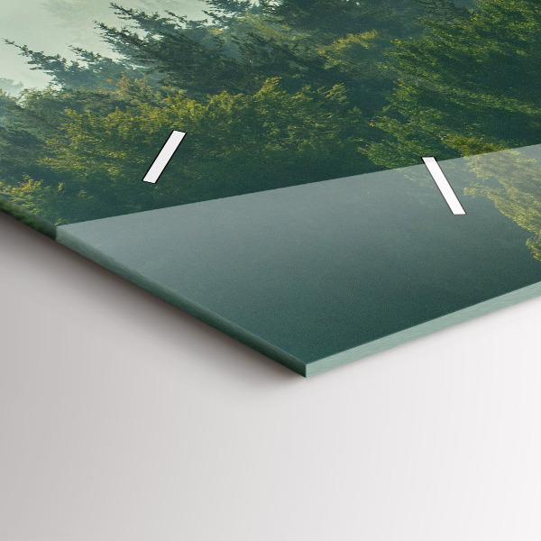 Reloj de cristal horizontal Amanecer Beskids