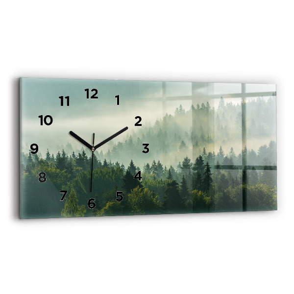 Reloj de cristal horizontal Amanecer Beskids