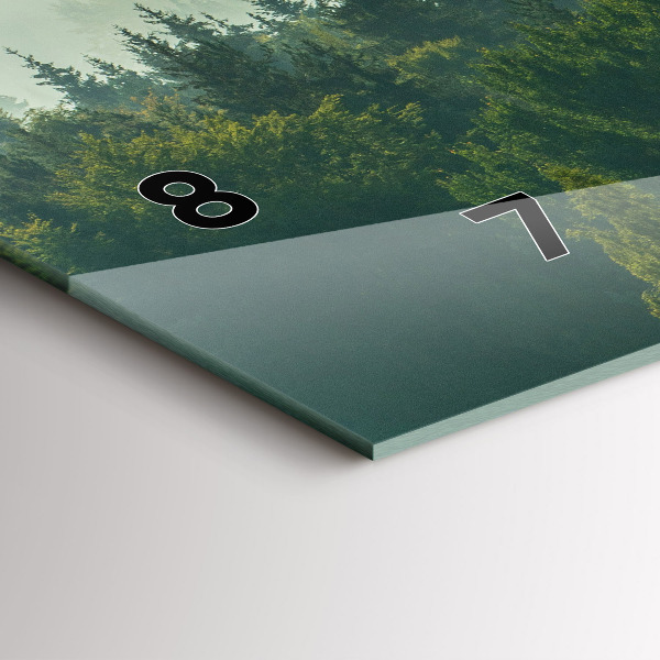 Reloj de cristal horizontal Amanecer Beskids