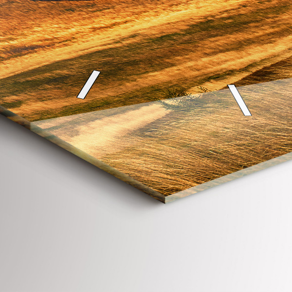 Reloj de cristal horizontal Paisaje de montaña en otoño