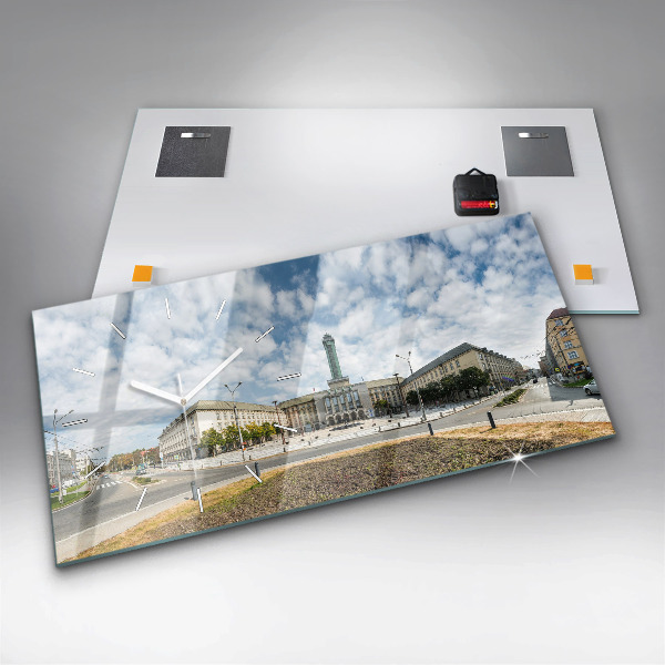 Reloj de cristal horizontal Panorama de Ostrava