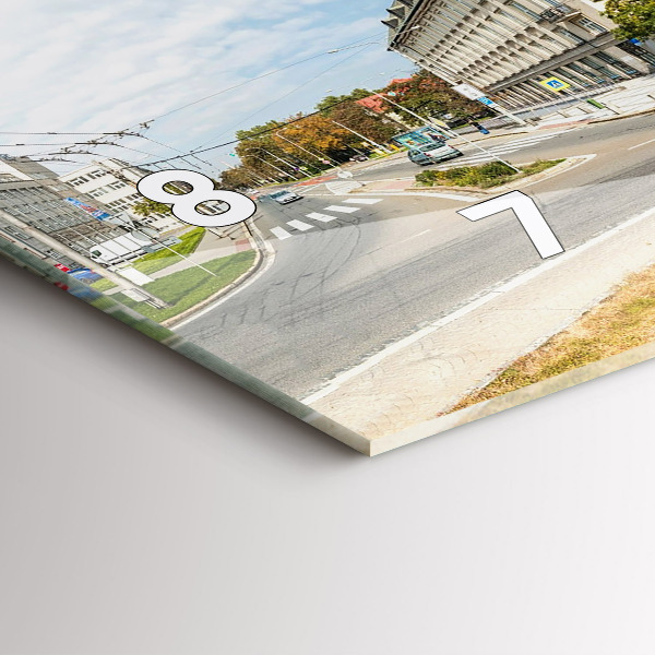 Reloj de cristal horizontal Panorama de Ostrava