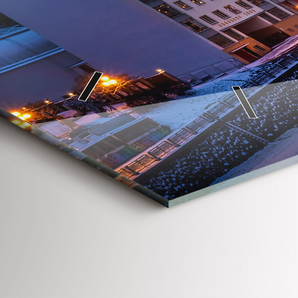 Reloj de cristal horizontal Panorama de Pilsen