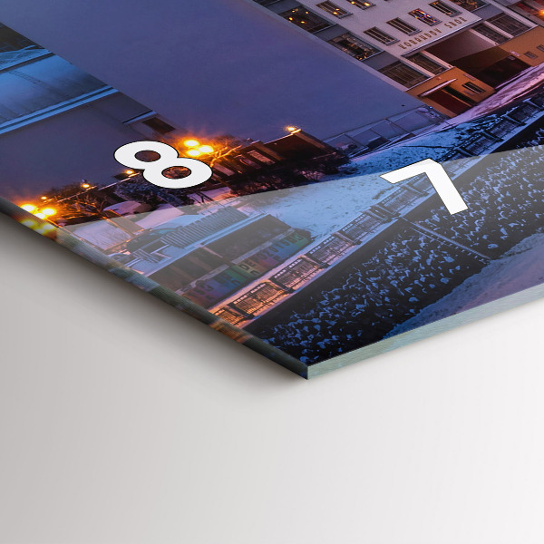 Reloj de cristal horizontal Panorama de Pilsen