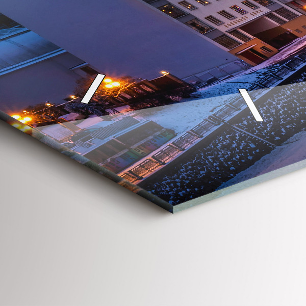 Reloj de cristal horizontal Panorama de Pilsen