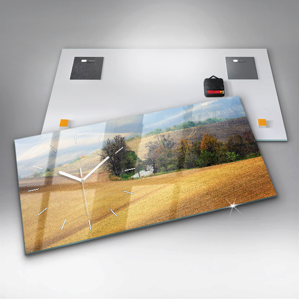 Reloj horizontal Paisaje rural de Moravia