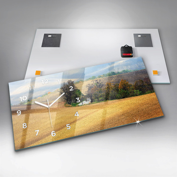 Reloj horizontal Paisaje rural de Moravia