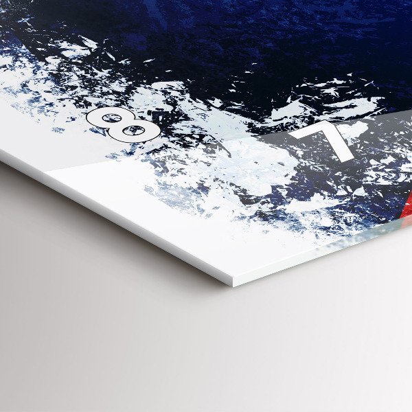 Reloj de cristal horizontal Bandera de la República Checa