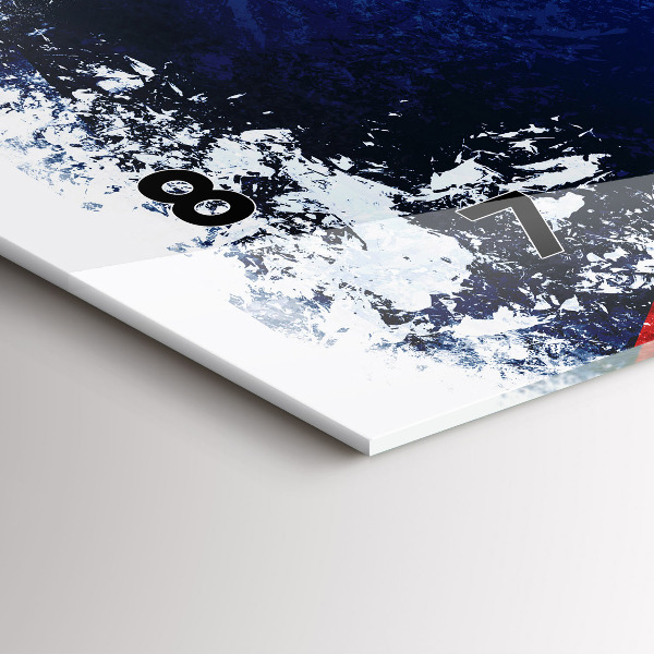 Reloj de cristal horizontal Bandera de la República Checa